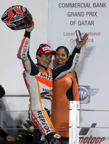 Marquez conferma di essere il degno campione del mondo della MotoGP. Epa